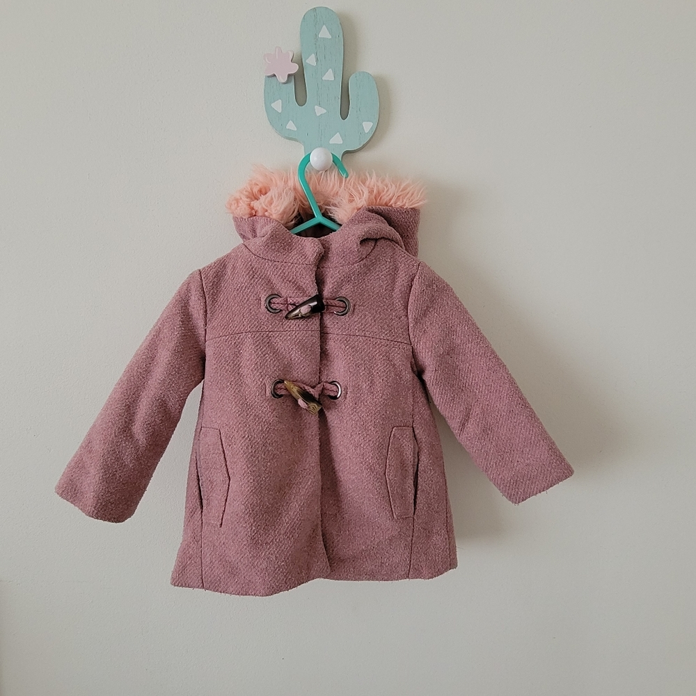 Jessica Simpson pea coat with fur